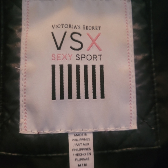 Victoria Secret VSX Charcoal Grey Light Puffer Jacket M - Picture 6 of 6